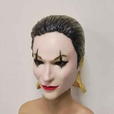 Janae Kötü Cadılar Bayramı Joker Lateks Maske Kara Şövalye Cosplay Korku Palyaço Komik Maske (Yurt Dışından)