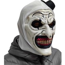 Janae Korku Terrifier Palyaço Maskesi Cosplay Palyaço Komik Lateks Yumuşak Demon Evil Joker Maskeleri (Yurt Dışından)