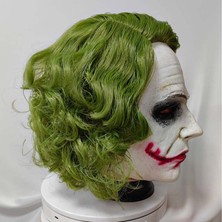 Janae Kara Şövalye Joker Cosplay Maske 2024 Lateks Yumuşak Film Parti Palyaço Cadılar Bayramı Maskesi (Yurt Dışından)