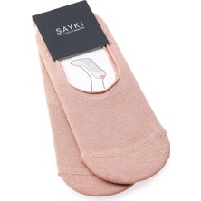 Hatemoğlu Bej Düz Pamuklu Ikili Babet Çorap