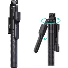 Coofbe Uzaktan Kumandalı Bluetooth Selfie Çucuğu Monopod Uzunluk Ayarlamalı Tripod Canlı Yayın Standı