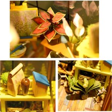 Fairy Dıy Dollhouse Ahşap Oda Birleştirin Kiti Ev Dekorasyon (Yurt Dışından)