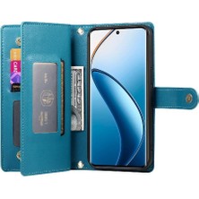 GX Boutique Realme 12 Pro Için Flip Case Crossbody Kayış Çok Fonksiyonlu Cüzdan Standı (Yurt Dışından)