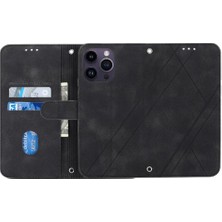 GX Boutique IPhone 16 Için Filp Durumda Pro Max Kickstand Pu Deri Kayış Kredi Kartı (Yurt Dışından)