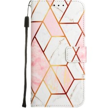 GX Boutique Tecno Pova 6 Neo Pu Deri Mermer Desen Cüzdan Kickstand Için Kılıf (Yurt Dışından)