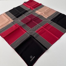 Vissona Twill Ipek Eşarp Bordo IPK4102