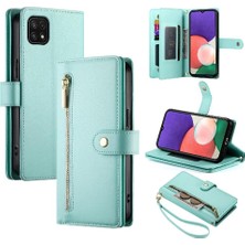 Colorful Shop Samsung Galaxy A22 5g / A22S 5g Crossbody Kayış Iş Için Flip Case (Yurt Dışından)