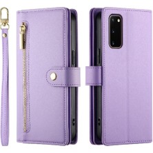 Colorful Shop Samsung Galaxy S20 Çok Fonksiyonlu Standı Crossbody Kayışı Için Flip Case (Yurt Dışından)