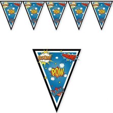 Parti Dükkanım Superhero Comics Flama Bayrak 2 Metre