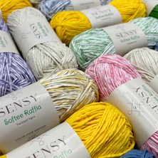 Sensy Premium Softee Raffia Yumuşak Kağıt Ip Rafya Ipi Tığ Ipi Çanta Ipi El Örgü Ipi Hobi Ipi
