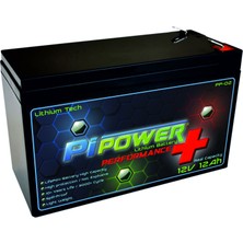 Pi Power Lithium 12V12AH Lityum Lifepo4 Akü (Ups, Alarm Sistemleri Vs. ile Uyumlu)