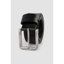 Tudors Erkek %100 Hakiki Deri 4 cm Spor Siyah Kemer