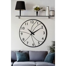 Lupokraft Dekoratif Yeni Modern Hadar Beyaz Ahşap Duvar Saati 48 cm