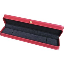 Özer Kutu Deri Bileklik Kutusu Lüks (Kırmızı)