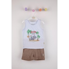 Pino Baby Holiday Baskı Şortlu Takım 3521