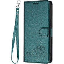 YH Market Motorola Moto G71 Kedi Rfıd Kart Yuvası Tutucu Için Kılıf Kickstand Cüzdan Flip (Yurt Dışından)