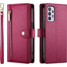 YH Market Samsung Galaxy A32 5g Için Flip Case Crossbody Kayış Çok Fonksiyonlu Standı (Yurt Dışından)