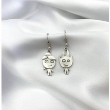 Herşey Nota Ateş ve Su Figürlü Küpe