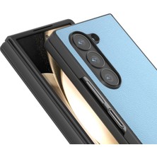 ZSZH Samsung Galaxy Z Fold6 Için Abe Hakiki Deri Kılıf (Yurt Dışından)