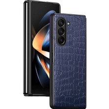 ZSZH Samsung Galaxy Z Fold6 5g Için Timsah Dokulu Telefon Kılıfı (Yurt Dışından)