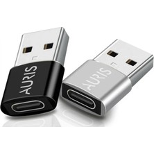 Auris USB Erkek To Type-C Dişi Çevirici Data Otg Adaptör Dönüştürücü