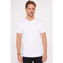 Tudors Unisex 5'li Paket Siyah-Beyaz-Haki-Bordo-Vizon Slim Fit Dar Kesim %100 Pamuk Bisiklet Yaka T-Shirt