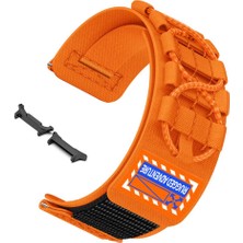 Teleplus Samsung Galaxy Watch 7 Ultra Kordon Orbital Örgülü Halat Tasarımlı Naylon Kumaş Hasır Kordon KRD112 22MM