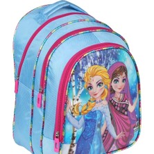 SYG Kız Çocuk 3 Bölmeli Elsa Figürlü Okul Sırt Çantası 13SYG11-ELSA