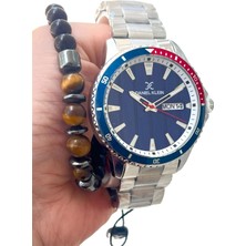 Daniel Klein Çelik Gün ve Tarih Göstergeli Erkek Kol Saat+Bileklik