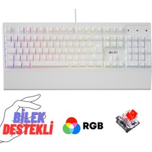 Sarftech Bilek Destekli Rgb Red Switch Türkçe Q Gaming Oyuncu Mekanik Klavye Bkb5