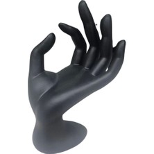 Özer Kutu El Şeklinde Polyester Yüzük Standı Mankeni Siyah (Ithal)