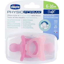 Chicco Physıo Soft Soother Pınk 6-16M 2 Pcs