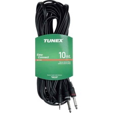 Tunex Elektromilas Tunex 3,5 mm St Erkek 2x6,3 mm Mono Erkek 10 mt Kablo