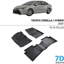 Crt Toyota Corolla Hybrid 2020 ve Sonrası 7d Havuzlu Paspas