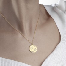 One Silver Gold 925 Ayar Gümüş Futbol Topu Plaka Kolye