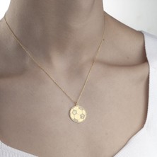 One Silver Gold 925 Ayar Gümüş Futbol Topu Plaka Kolye