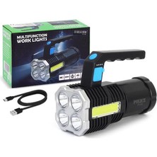 Hasbay LED 10W Şarjlı Kamp Feneri  - Yan Aydınlatma Işıklı  - PS-353 Police
