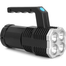 Hasbay LED 10W Şarjlı Kamp Feneri  - Yan Aydınlatma Işıklı  - PS-353 Police