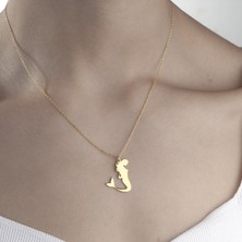 One Silver Gold 925 Ayar Gümüş Deniz Kızı Kolye