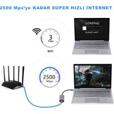 Techmaster Type-C To 2.5 Gpbs Ethernet Lan Çeviciri Adaptör Kablosu