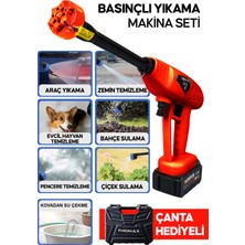 Thomax Şarjlı Oto Yıkama Makinesi Çift Akülü Bahçe Yıkama Makinasi