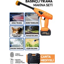 Thomax Şarjlı Oto Yıkama Makinesi Çift Akülü Bahçe Yıkama Makinasi