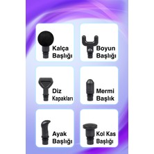 Masaj Tabancası 6 Başlıklı Profesyonel Masaj Aleti