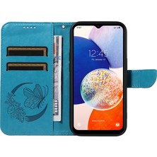 Seashell Digital Samsung Galaxy A54 5g Standlı Kılıf Baskılı Deri Telefon Kılıfı Cüzdan-Mavi (Yurt Dışından)