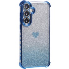 Seashell Digital Samsung Galaxy S24 Tpu Kapak Galvanik Glitter Damla Koruma Cep Telefonu Kılıfı-Mavi Için (Yurt Dışından)