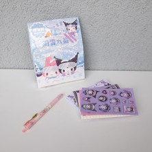 Piraye Gift Sanrio Kuromi  Kırtasiye Seti  Kutulu