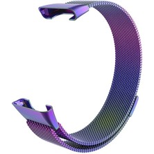 Xiaomi Mi Band 7 Pro Uyumlu Mıknatıslı Hasır Metal Örgü Kordon Özel Pim Tasarımı Milanese Kayış