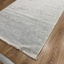 Beyaz Çizgisel Desenli Halı - Soft & Modern Salon Halısı - Hoom Rugs Retro 6203