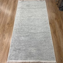 Beyaz Çizgisel Desenli Halı - Soft & Modern Salon Halısı - Hoom Rugs Retro 6203