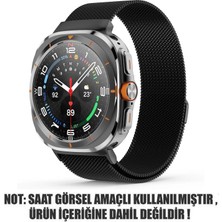 Microsonic Samsung Galaxy Watch Ultra Milanese Loop Kordon Siyah